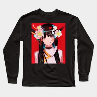 Anime Girl Waifu Japanese Aesthetic Kawaii Otaku Long Sleeve T-Shirt